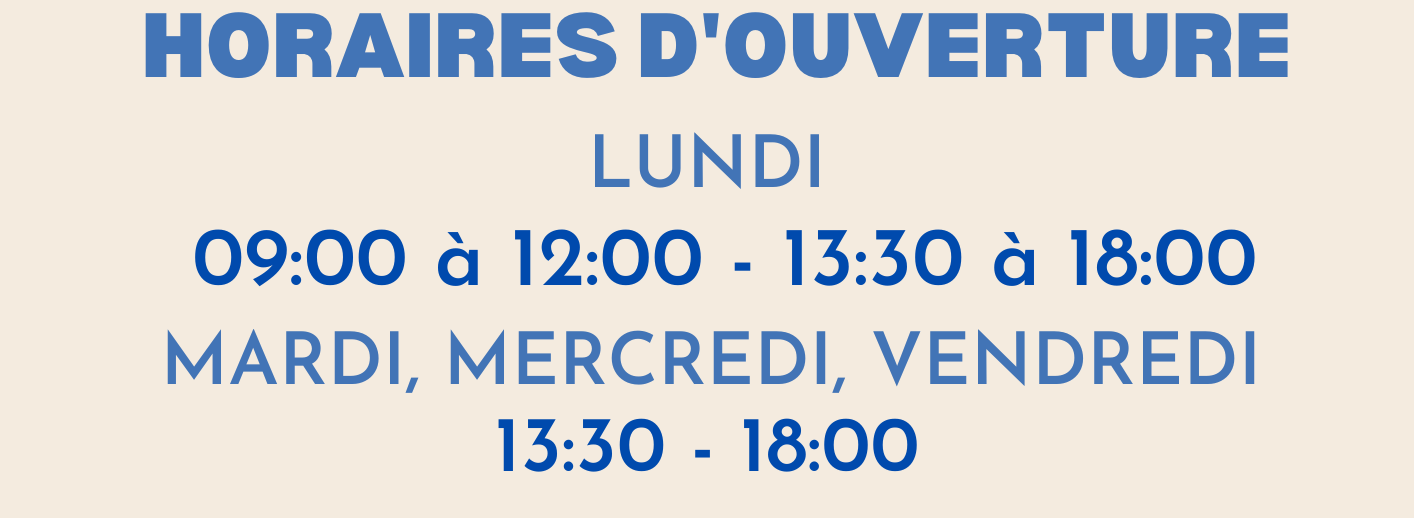 202511- HORAIRES D’OUVERTURE mailing
