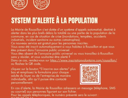System d’alerte à la population – S&rsquo;inscrire